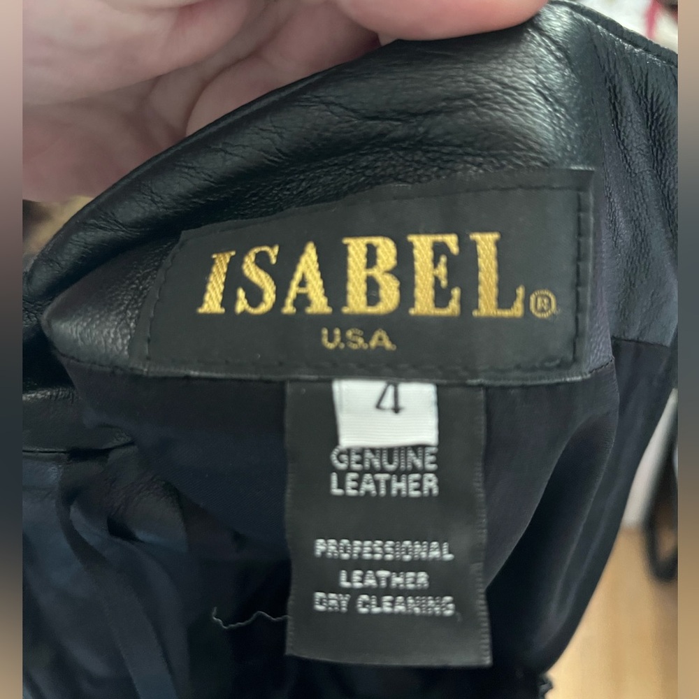 EUVC Isabel USA 4 Black Leather Pants - Picture 3 of 7